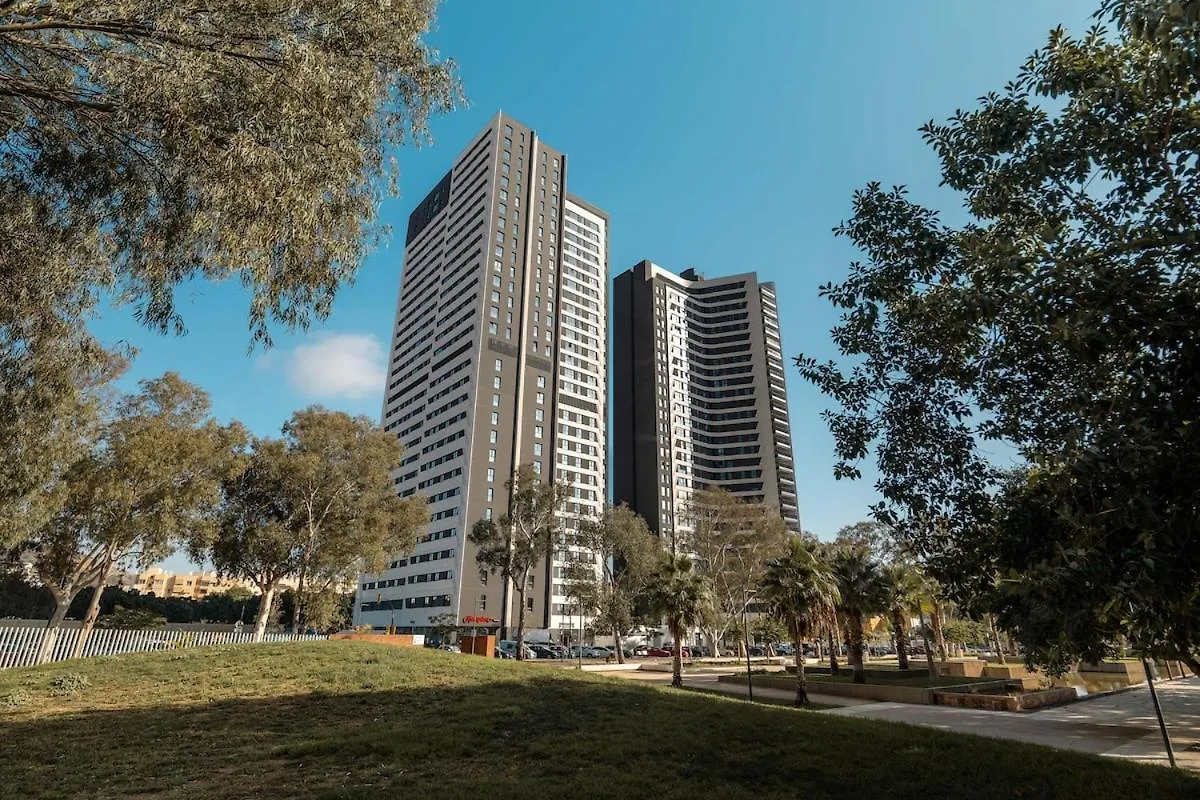 Luxury 3 Bed Apartment 26 Floor In Malaga 0*,